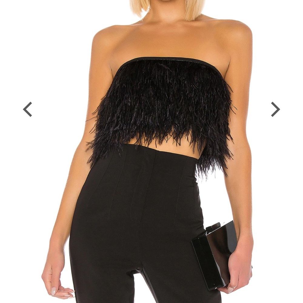 Camila Coelho Emiliana Crop Top In Black